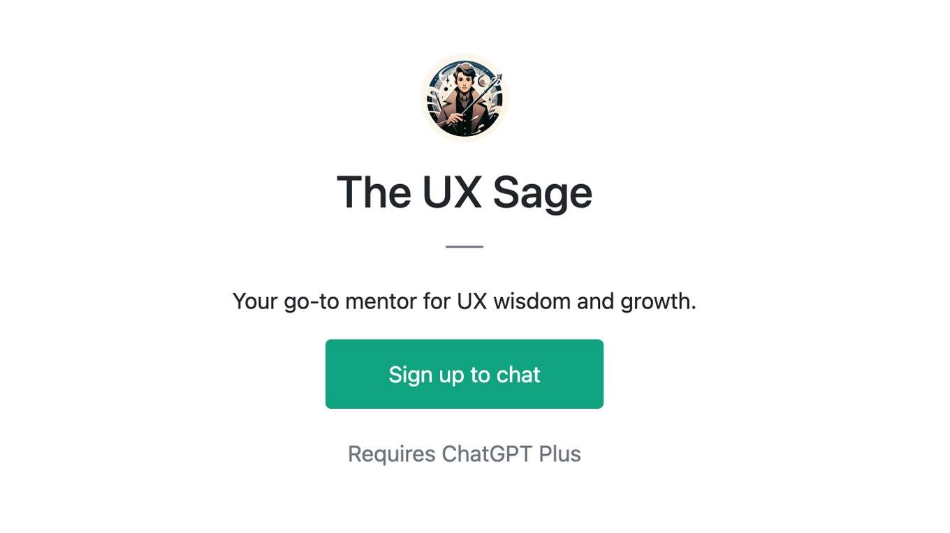 The UX Sage Screenshot