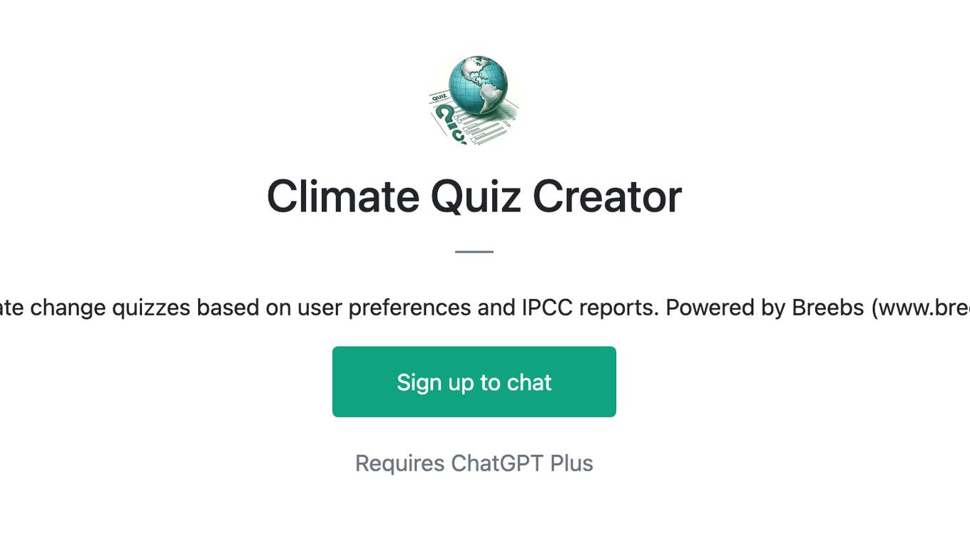 Climate Quiz Creator Screenshot