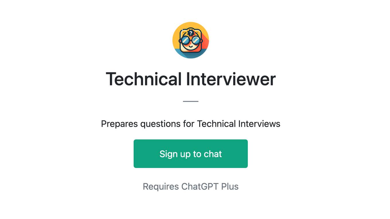 Technical Interviewer Screenshot