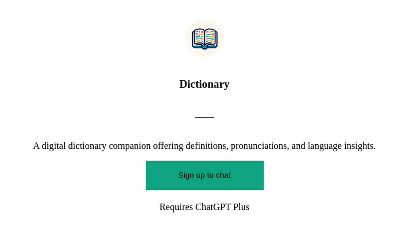 Dictionary Screenshot