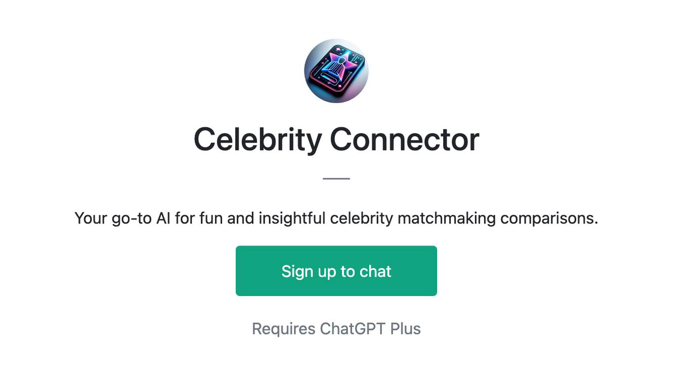 Celebrity Connector Screenshot