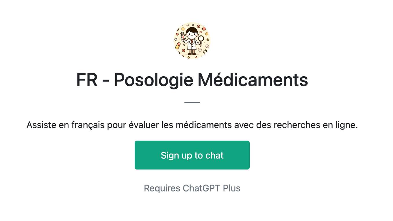 FR - Posologie Médicaments Screenshot