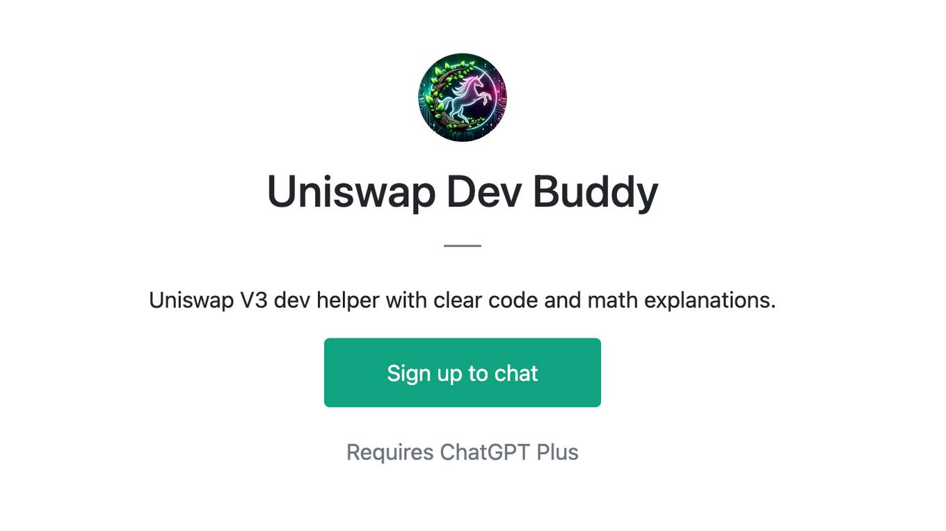 Uniswap Dev Buddy Screenshot