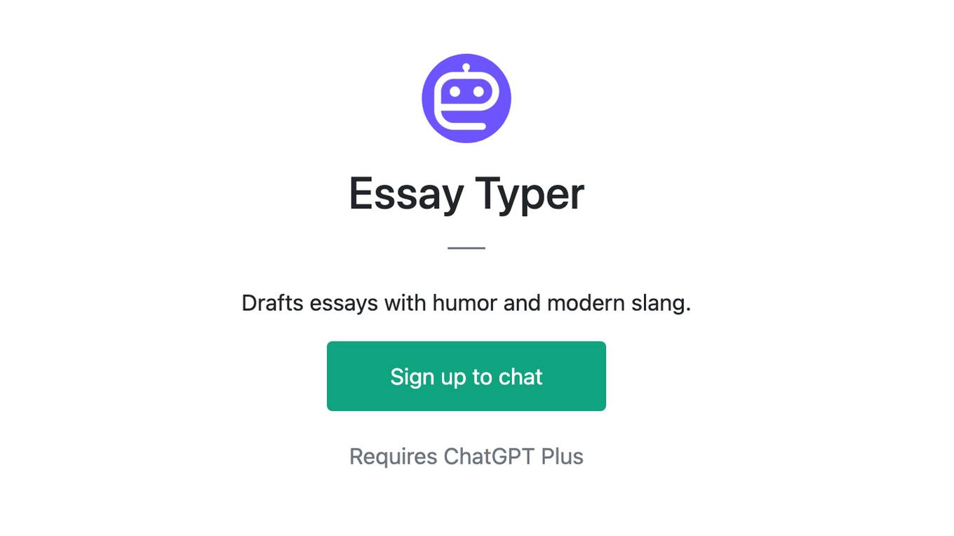 Essay Typer Screenshot