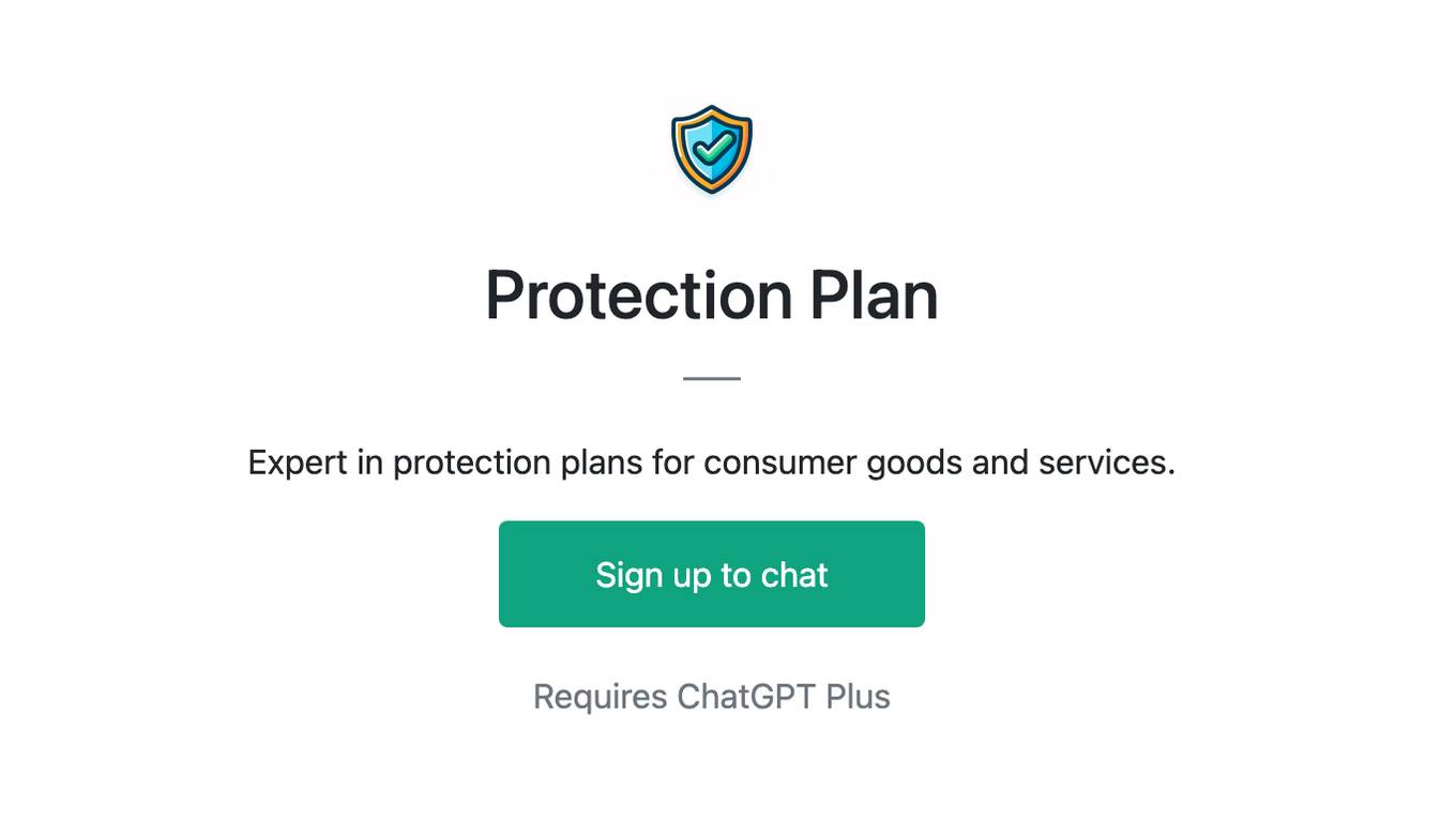 Protection Plan Screenshot