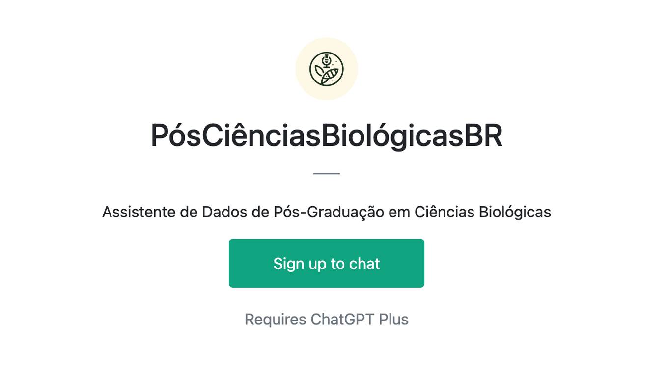 PósCiênciasBiológicasBR Screenshot