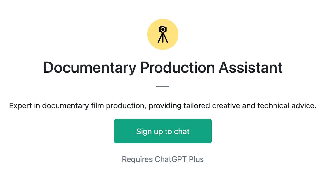 Documentary Production Assistant Screenshot