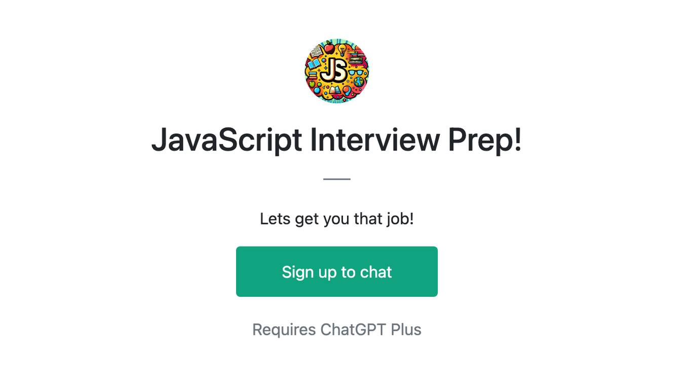 JavaScript Interview Prep! Screenshot