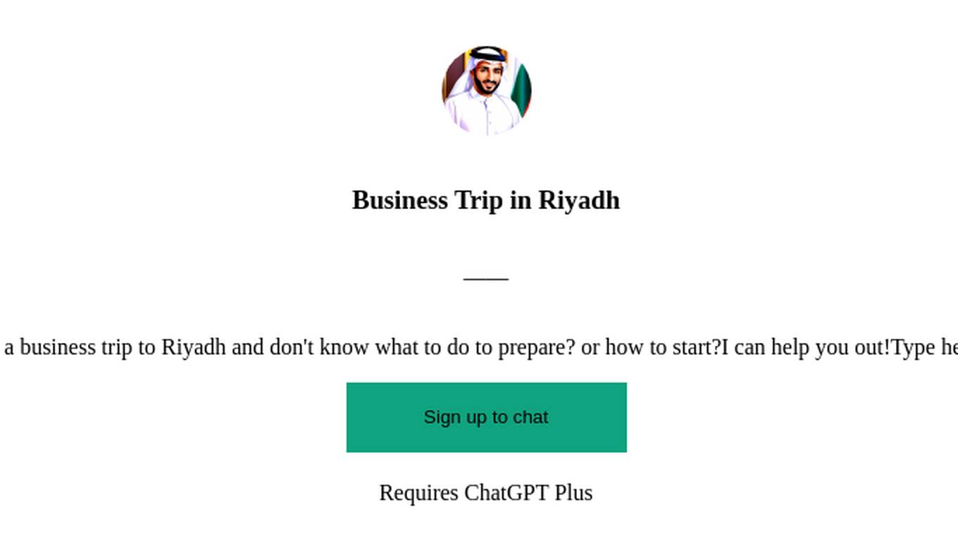 Business Trip in Riyadh Screenshot