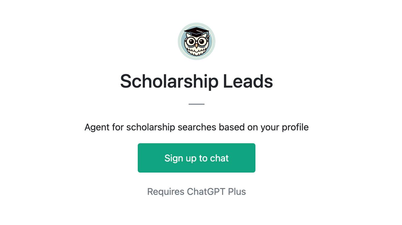 Scholarship Leads Screenshot