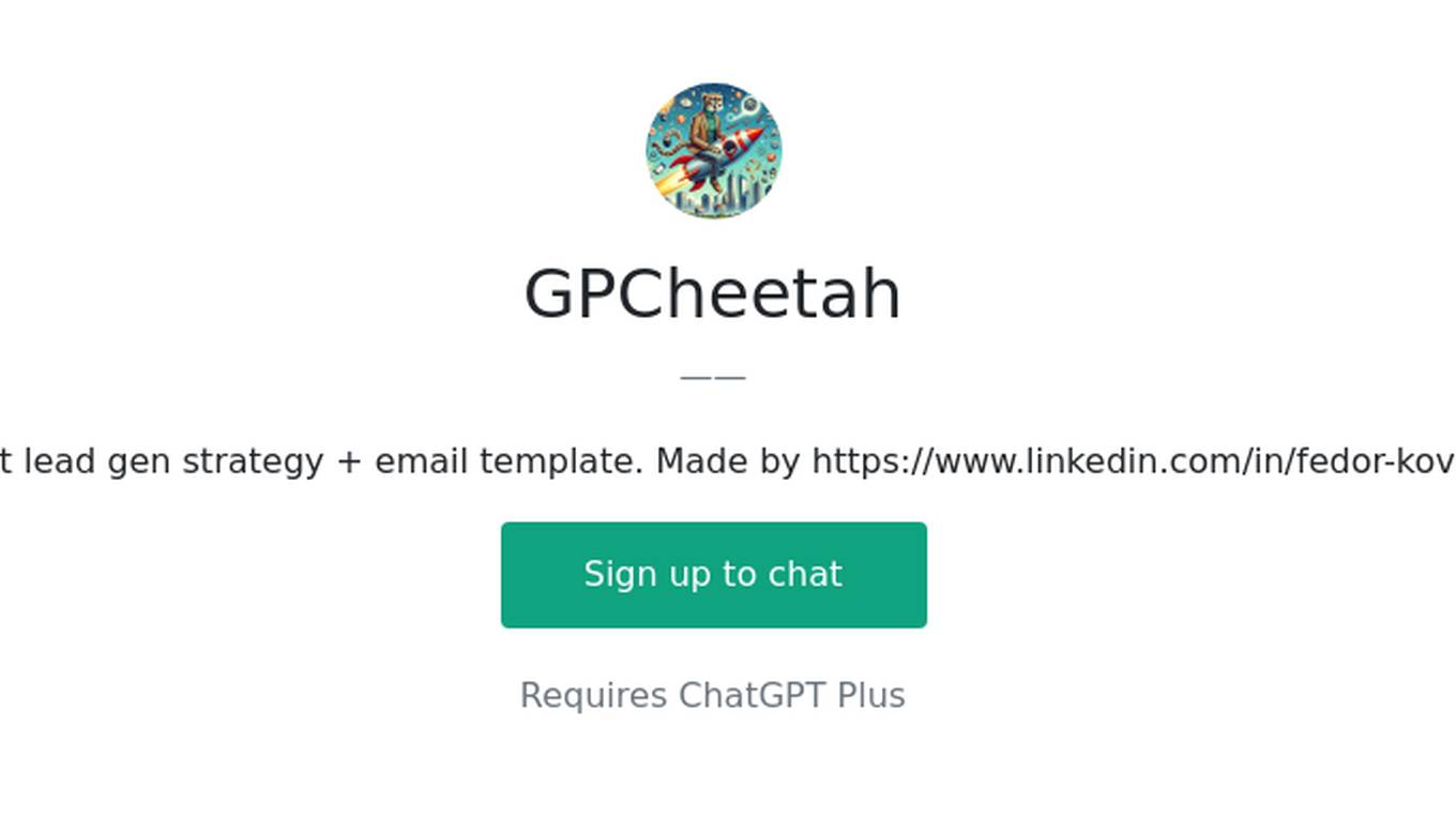 GPCheetah Screenshot