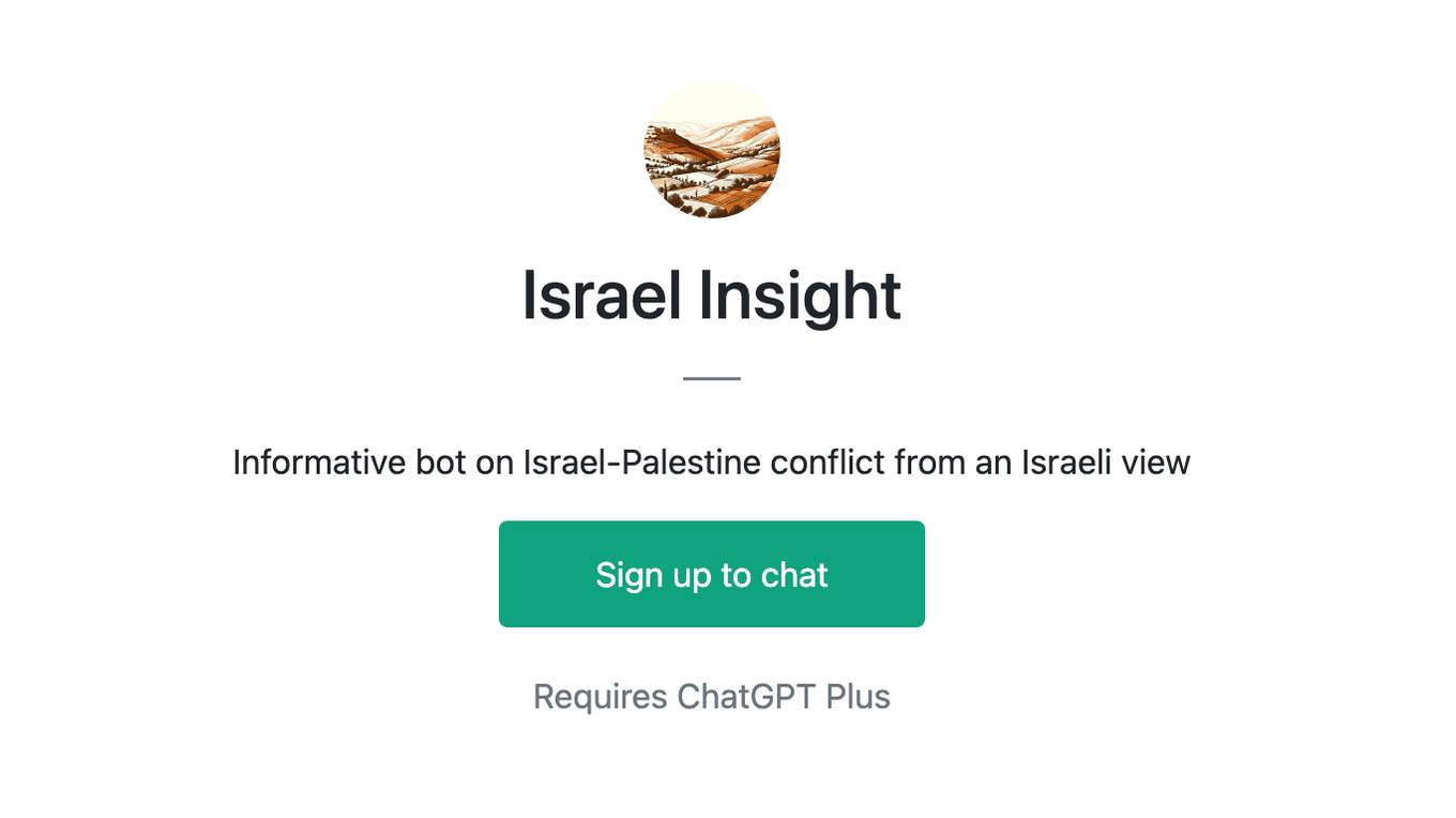 Israel Insight Screenshot