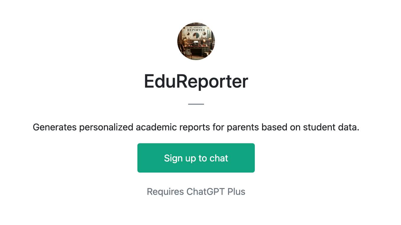 EduReporter Screenshot