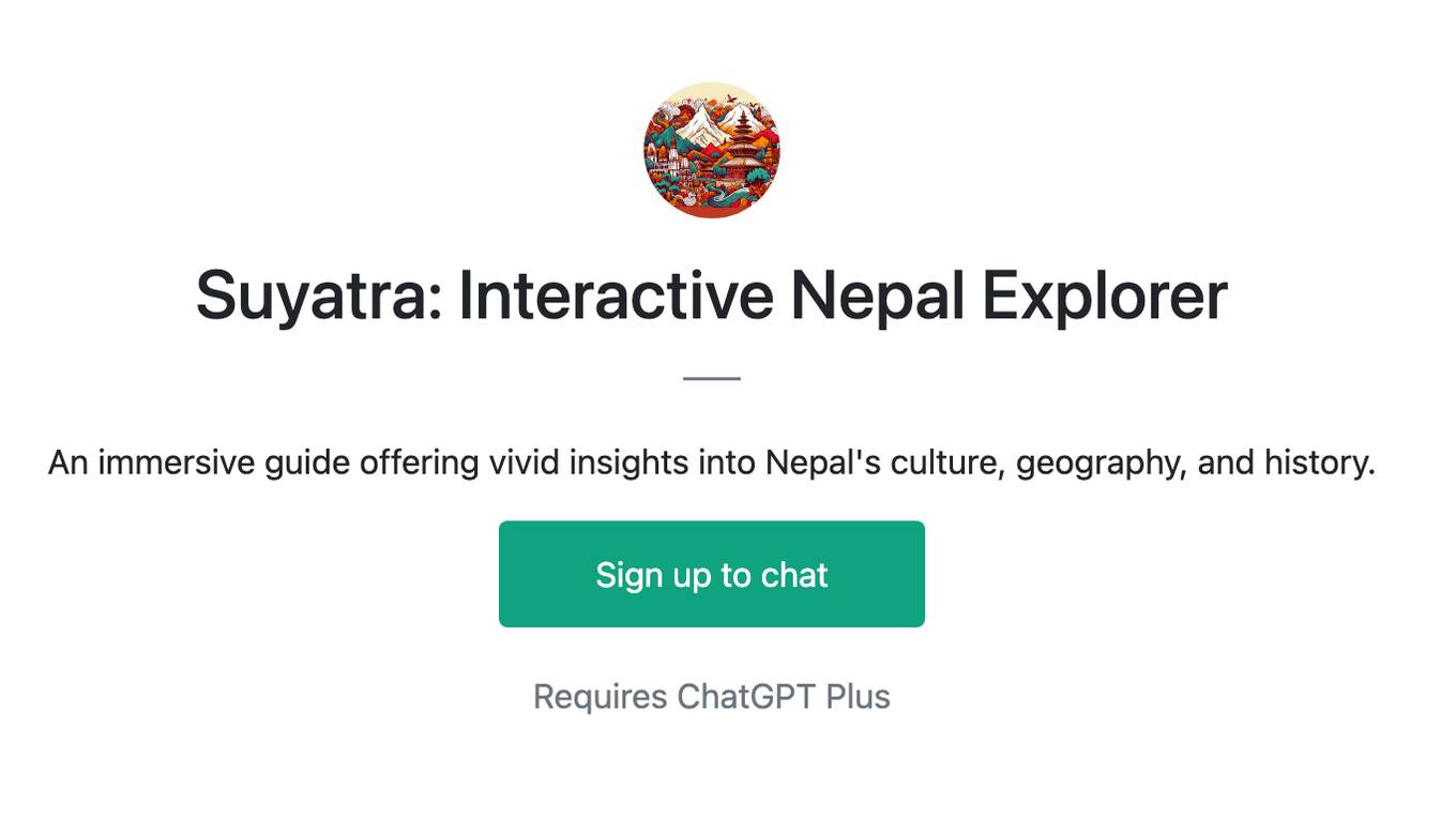 Suyatra: Interactive Nepal Explorer Screenshot