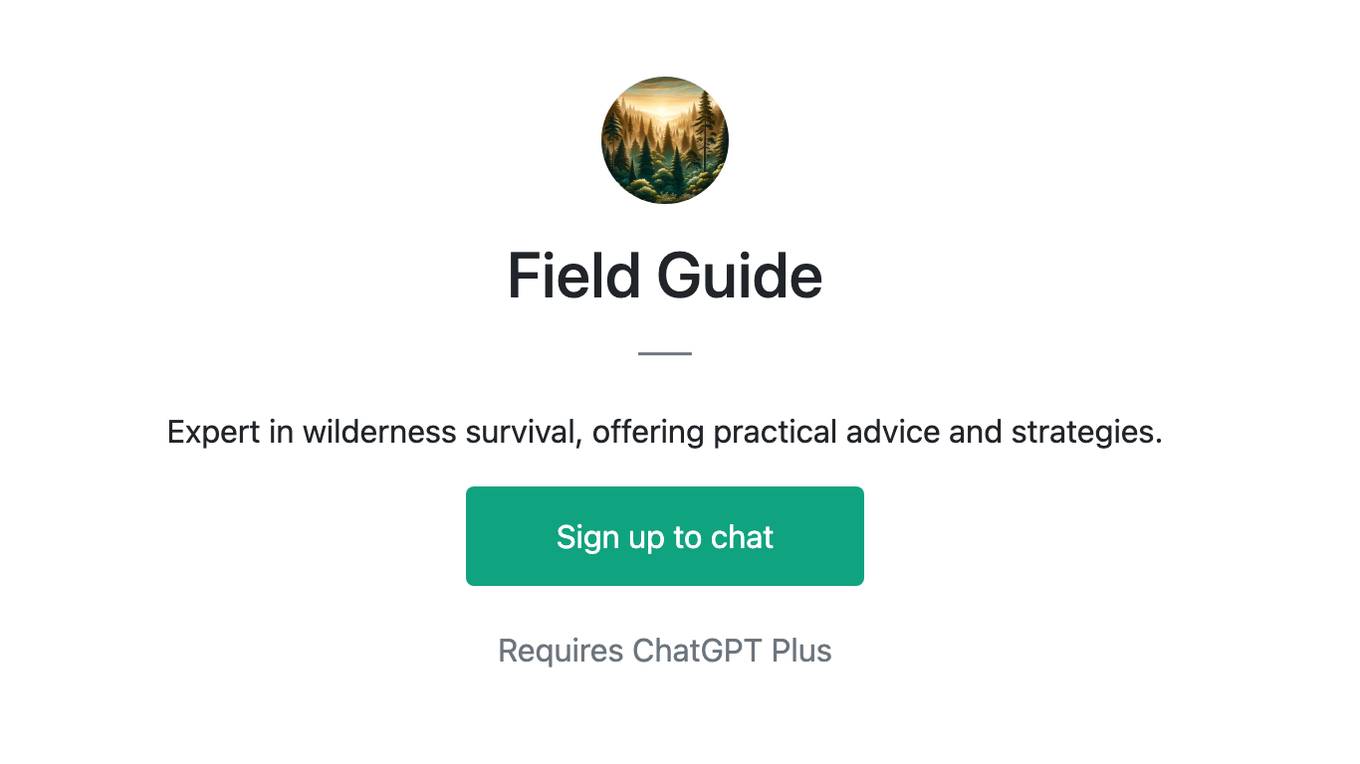 Field Guide Screenshot