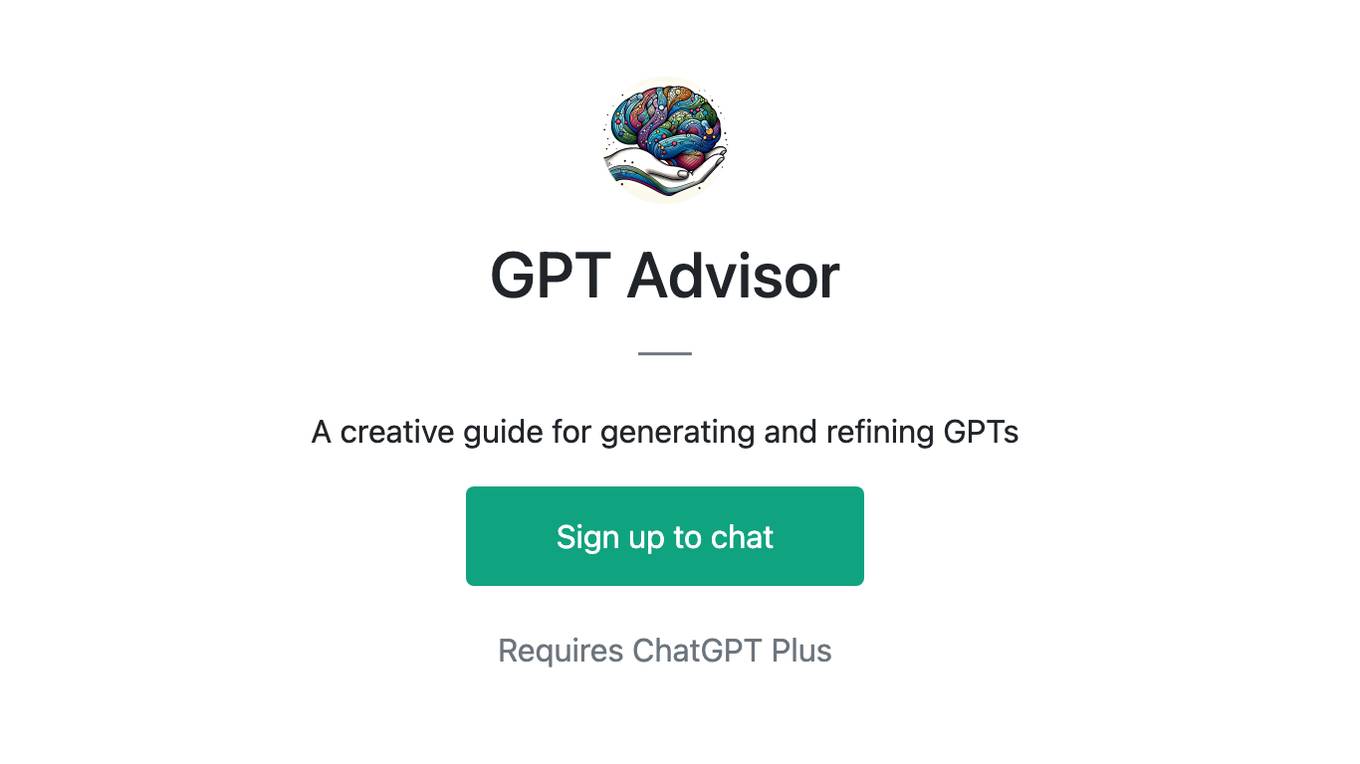 GPT Advisor Screenshot