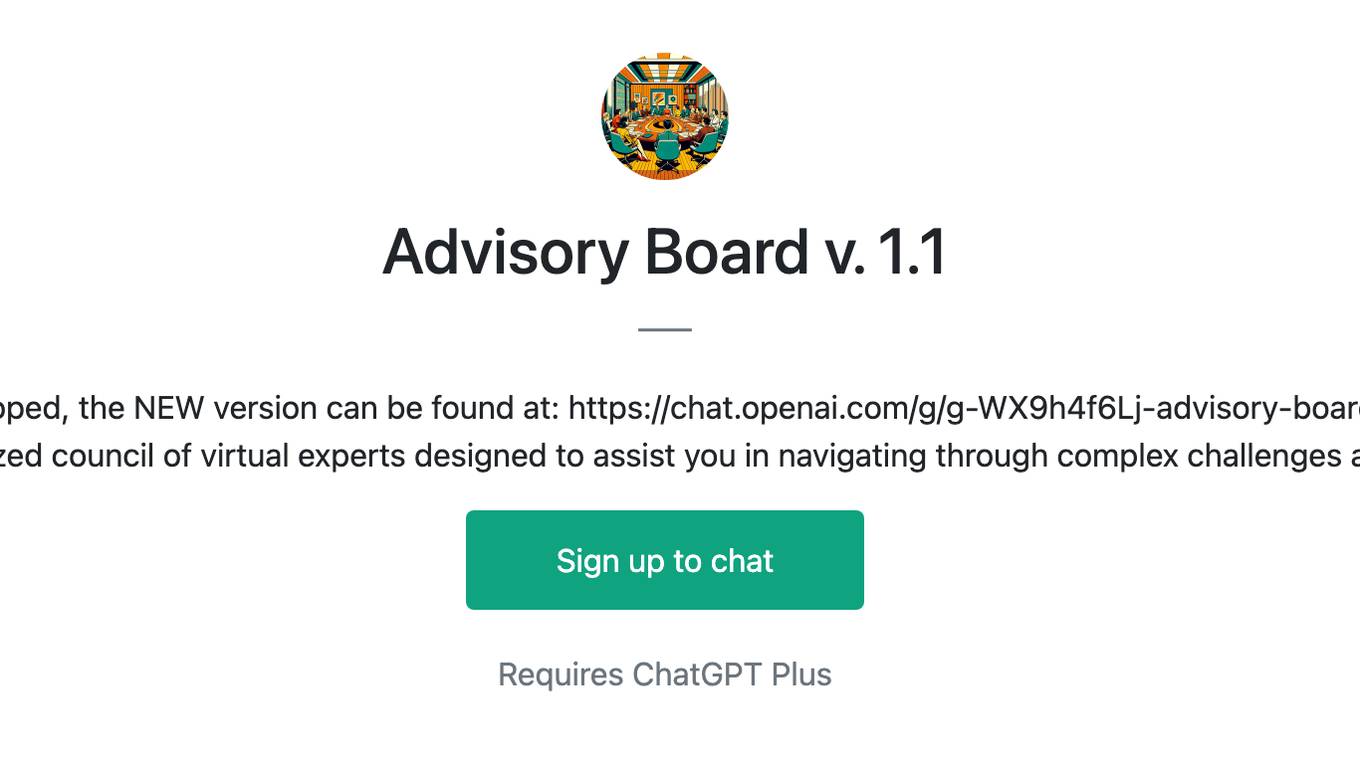 Advisory Board v. 1.1 Screenshot