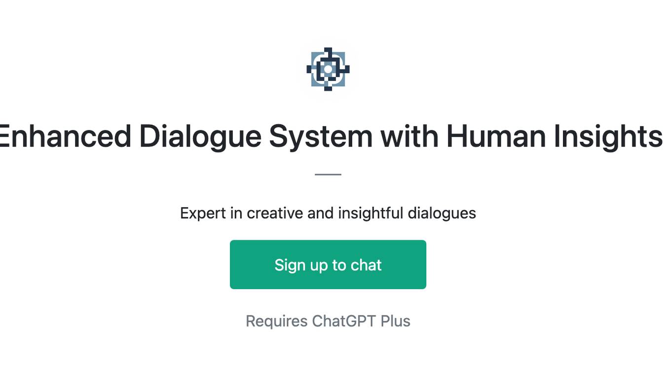 Enhanced Dialogue System with Human Insights Screenshot