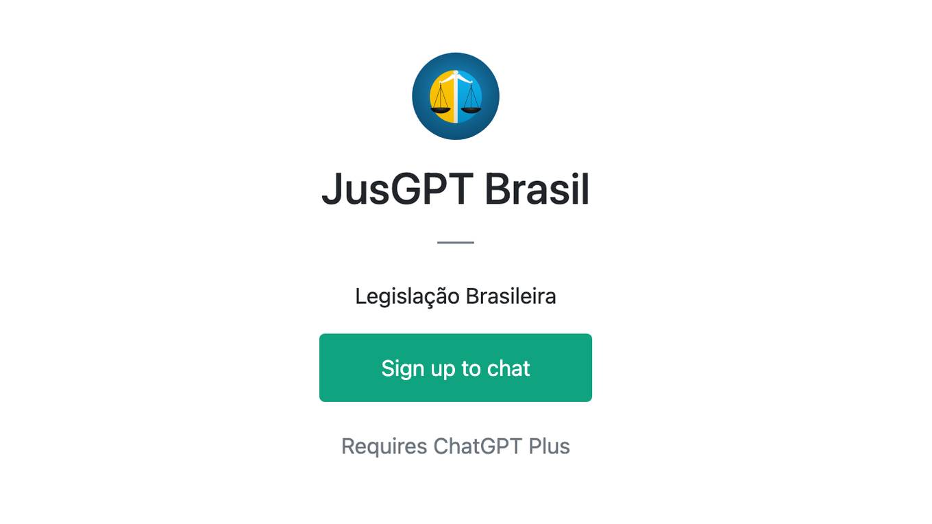 JusGPT Brasil Screenshot