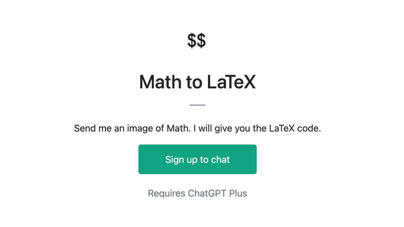 Math to LaTeX Screenshot