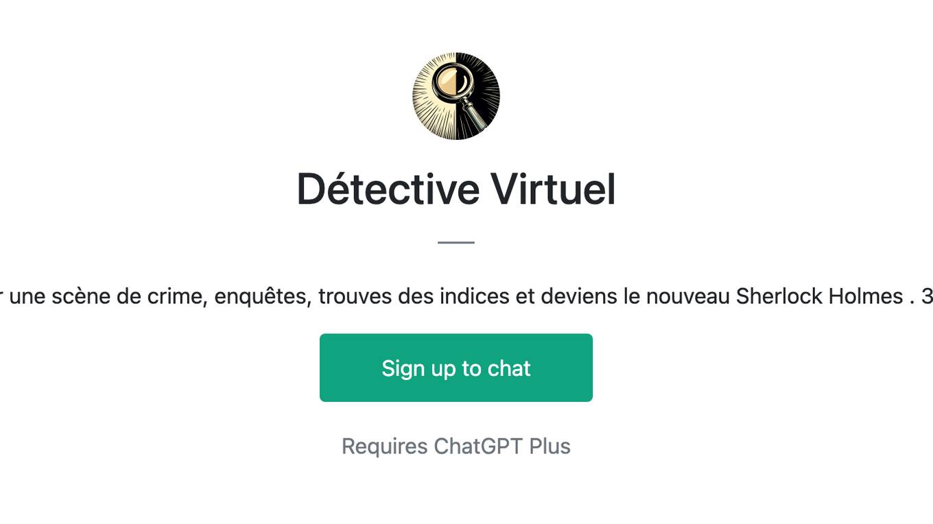 Détective Virtuel Screenshot