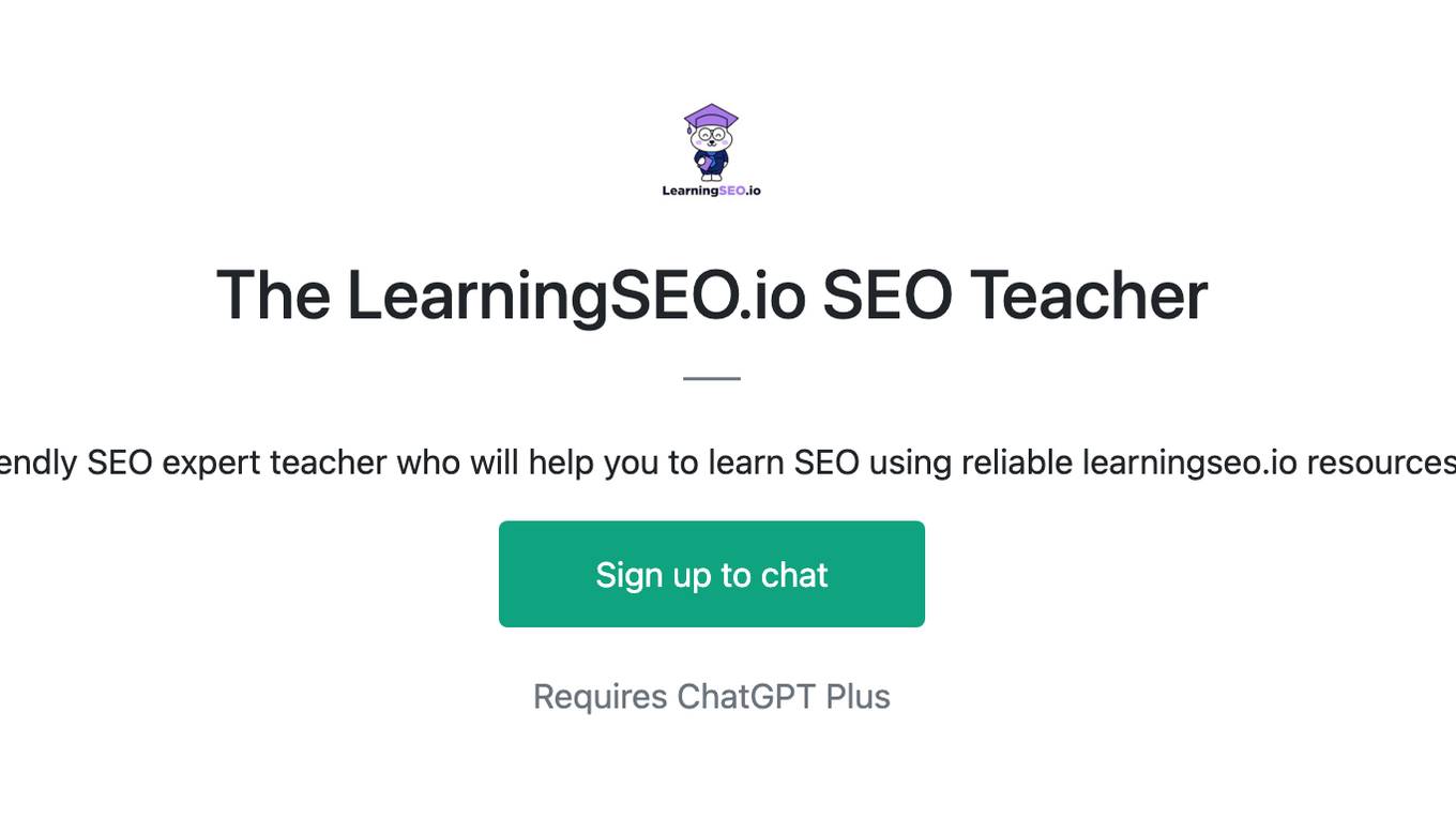 The LearningSEO.io SEO Teacher Screenshot