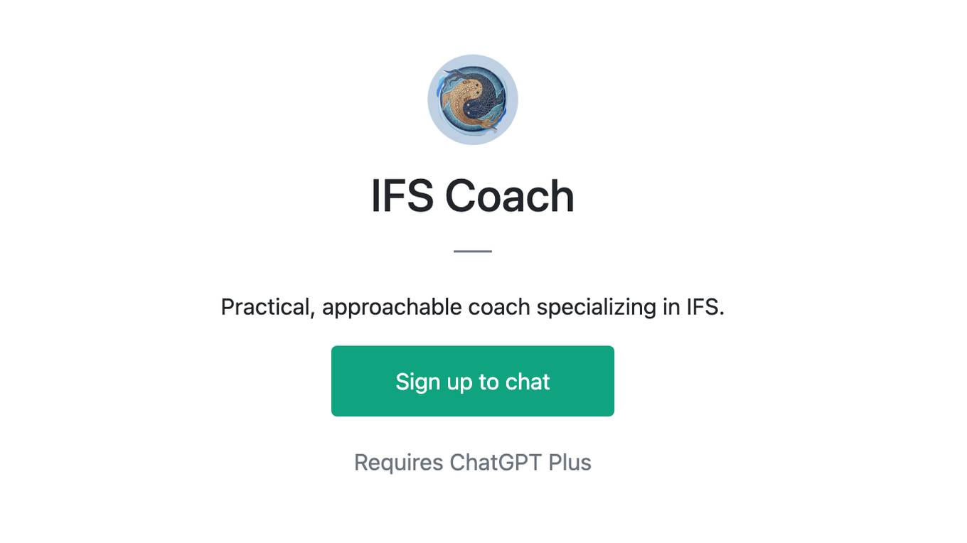 IFS Coach Screenshot