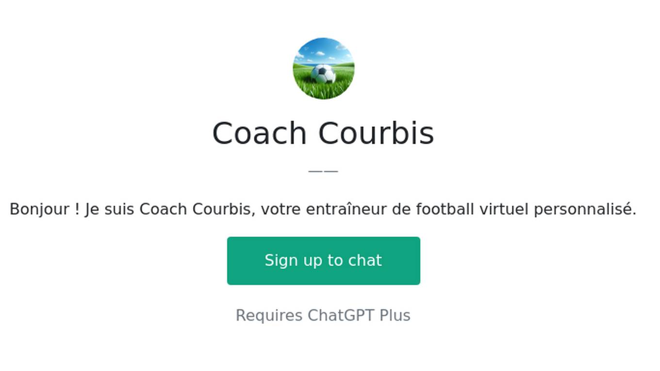 Coach Courbis Screenshot