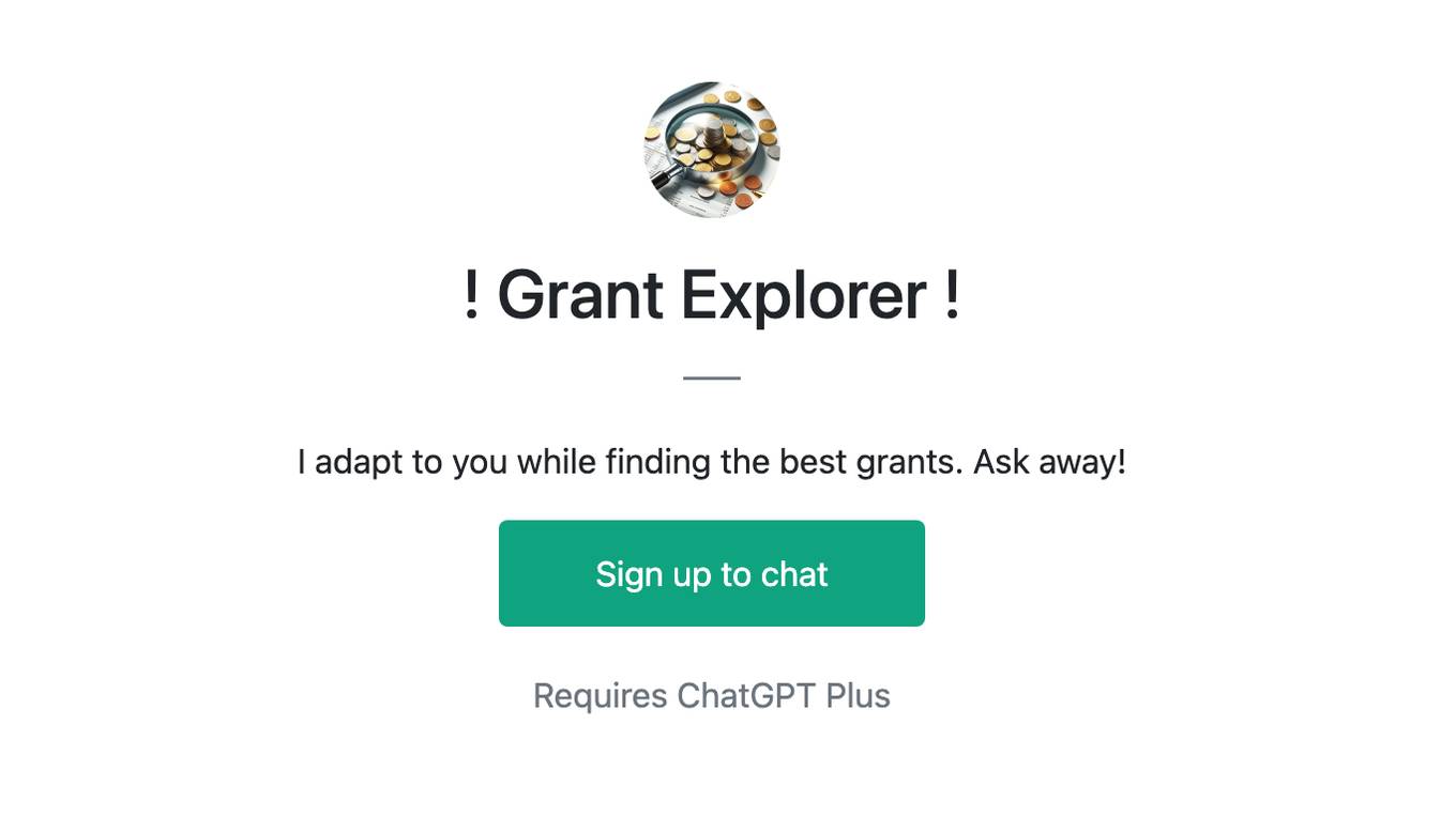 ! Grant Explorer ! Screenshot