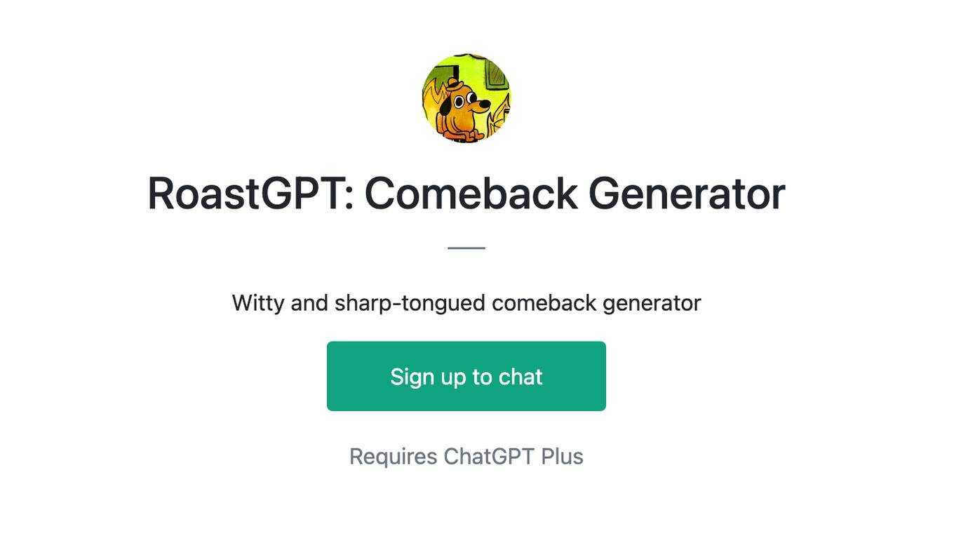 RoastGPT: Comeback Generator Screenshot