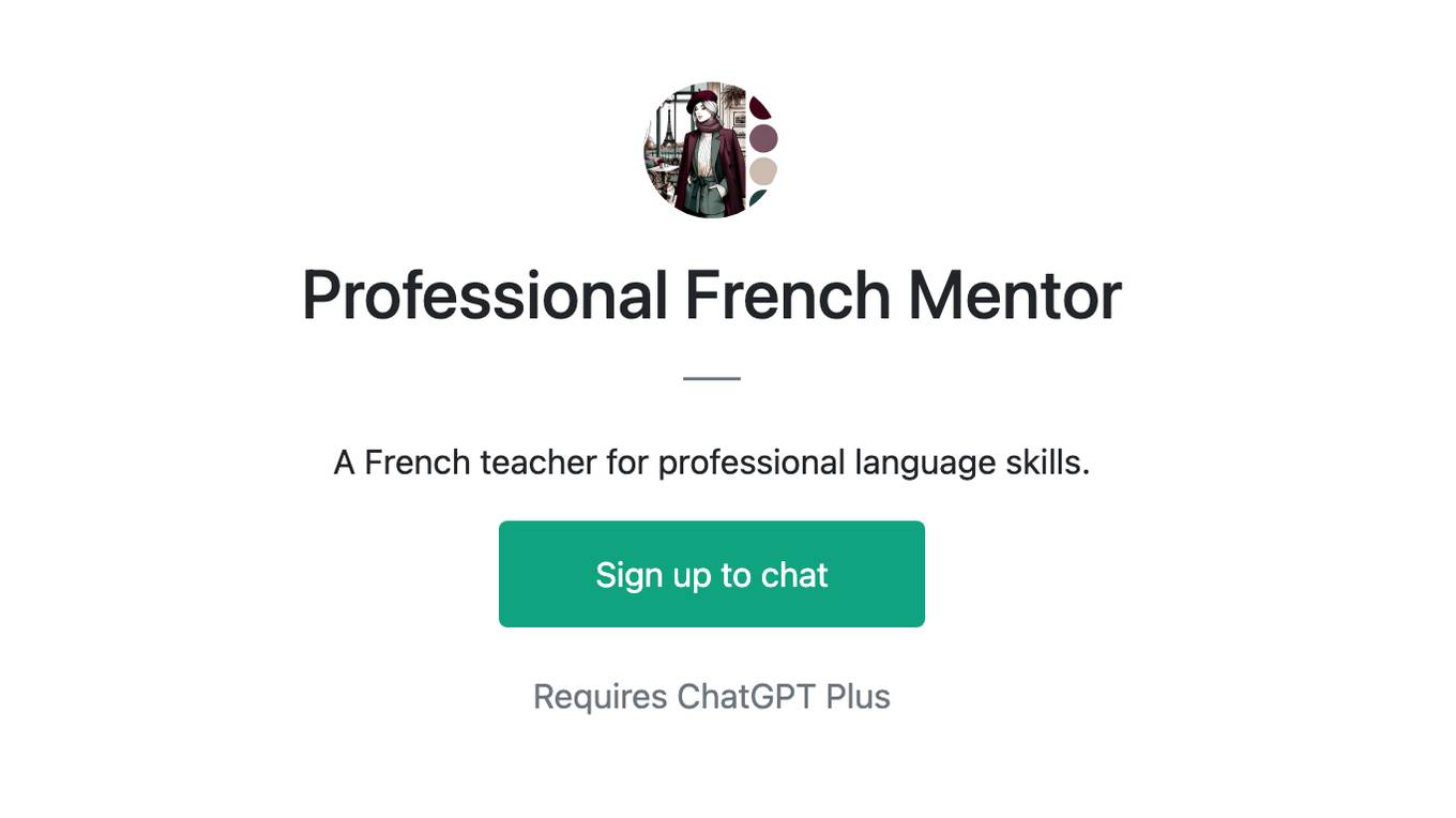 Professional French Mentor Screenshot