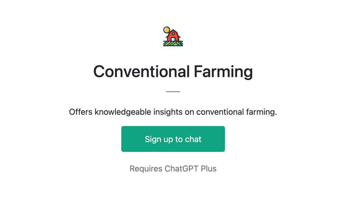 Conventional Farming Screenshot