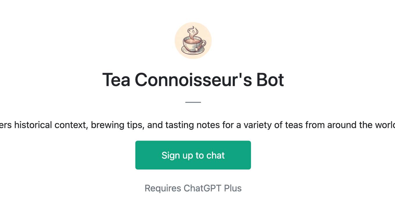 Tea Connoisseur's Bot Screenshot