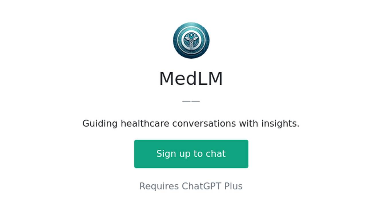 MedLM Screenshot