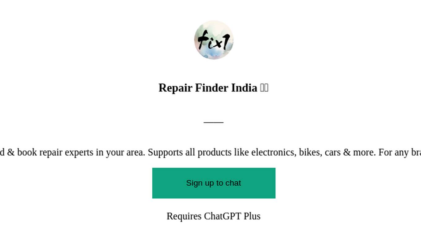 Repair Finder India 🇮🇳 Screenshot