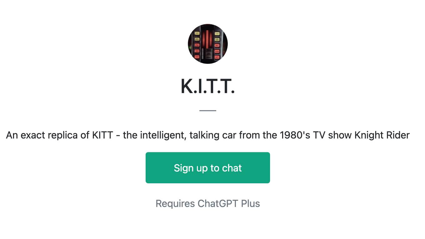 K.I.T.T. Screenshot