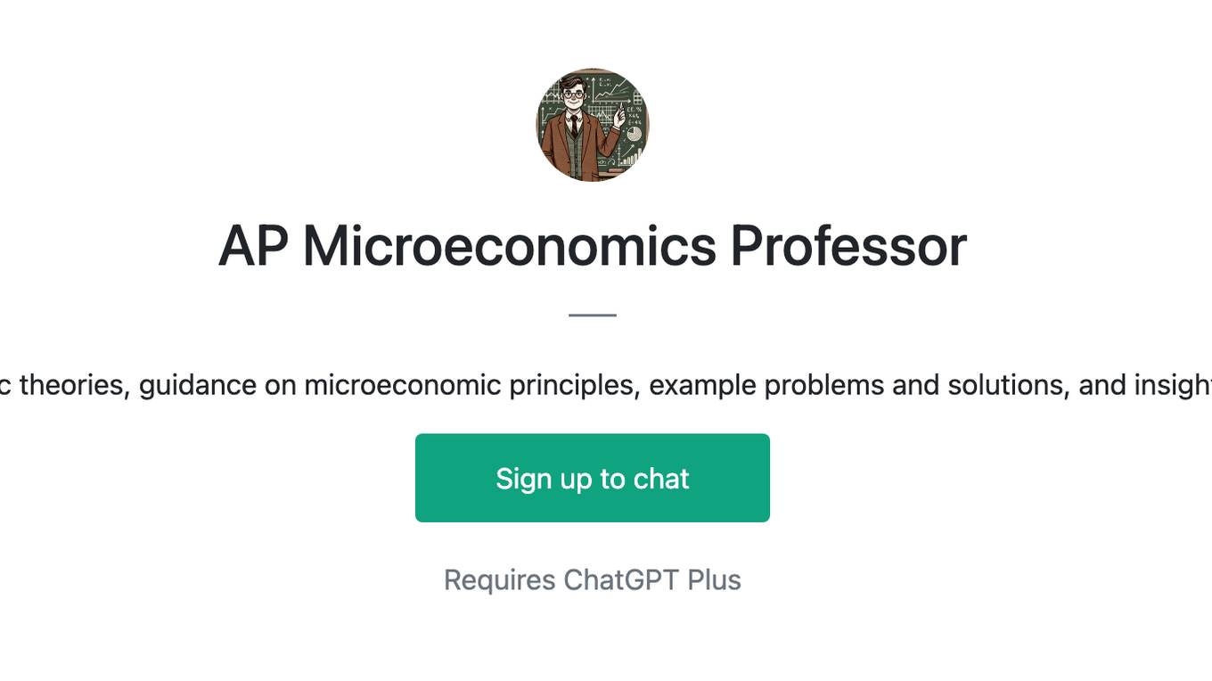 AP Microeconomics Professor Screenshot