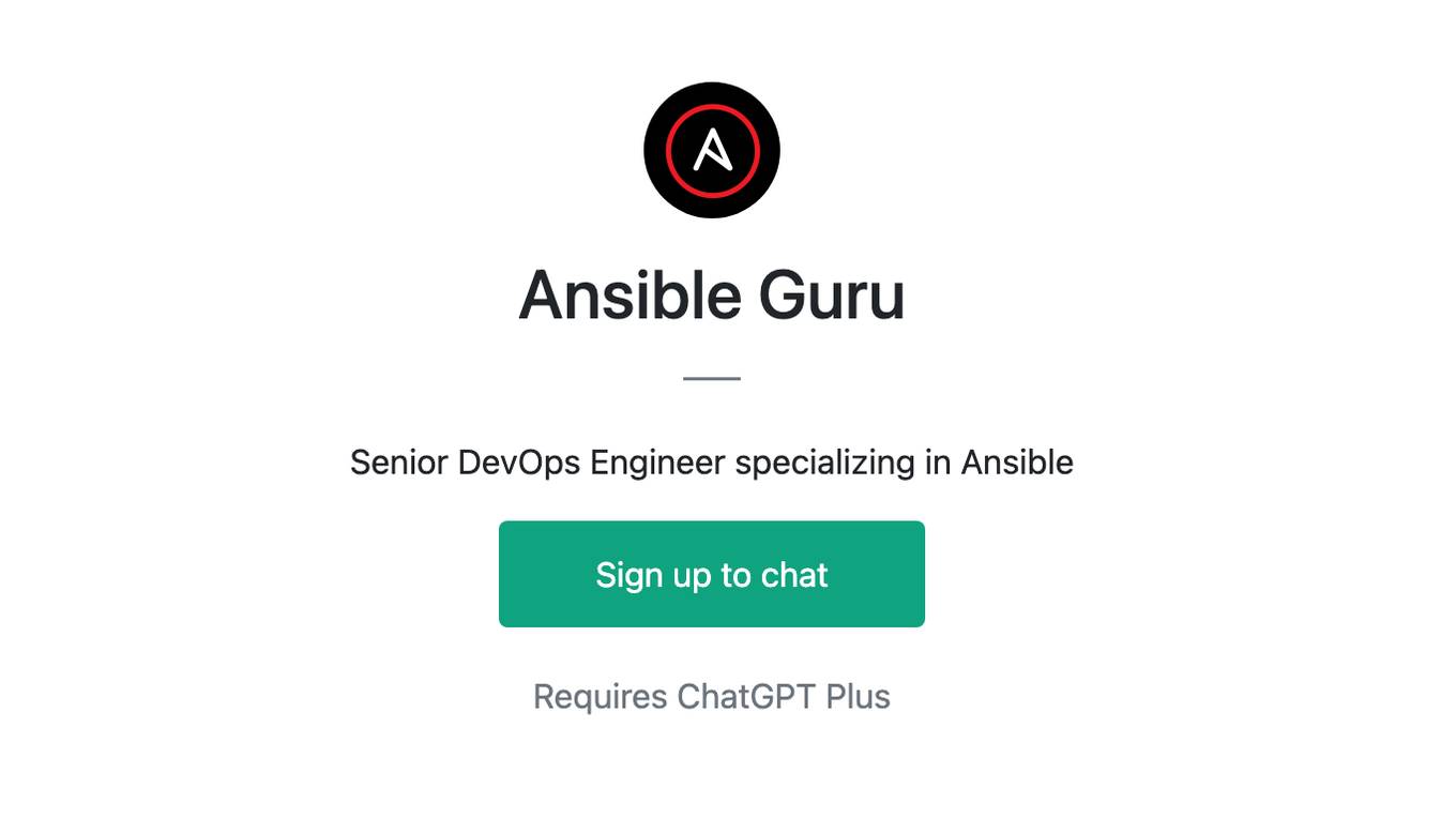 Ansible Guru Screenshot