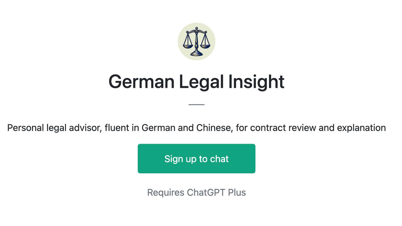 German Legal Insight Screenshot