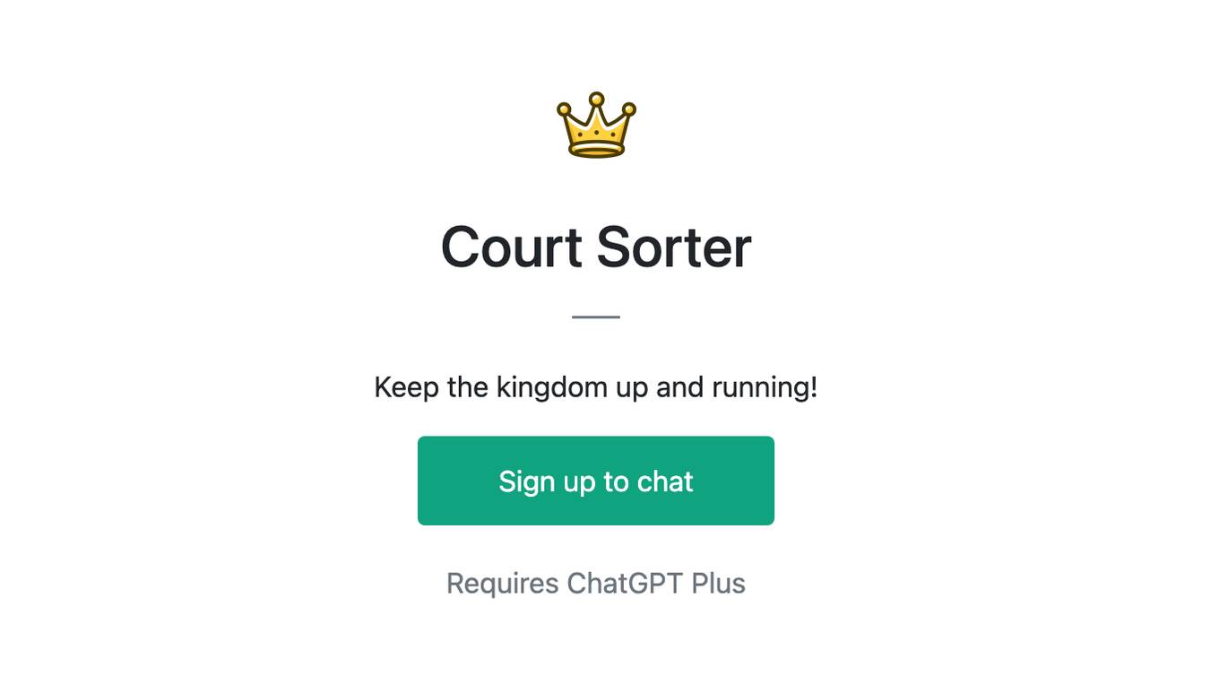 Court Sorter Screenshot