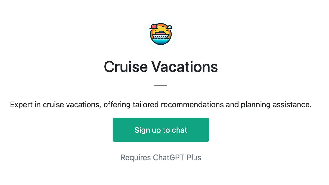 Cruise Vacations Screenshot