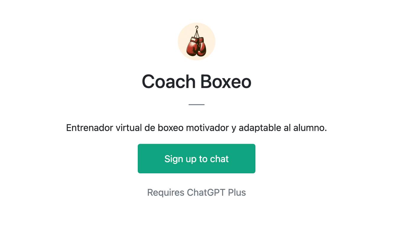 Coach Boxeo Screenshot