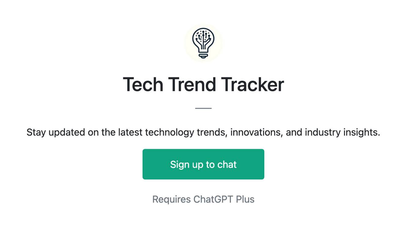 Tech Trend Tracker Screenshot