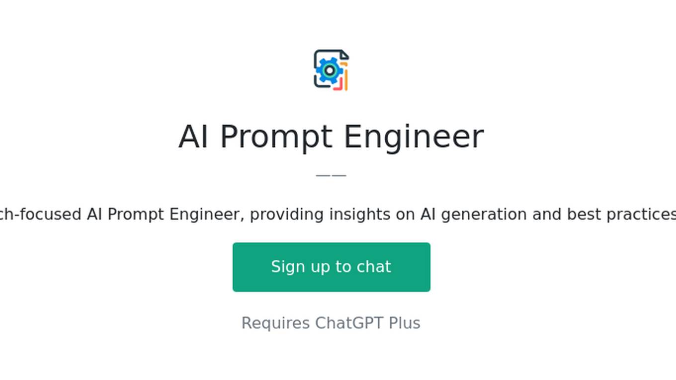 AI Prompt Engineer Screenshot