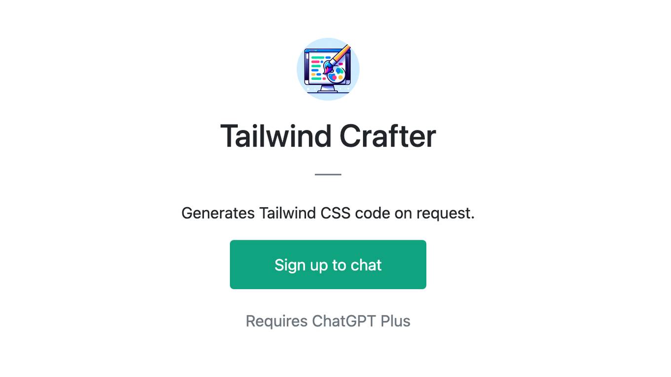 Tailwind Crafter Screenshot