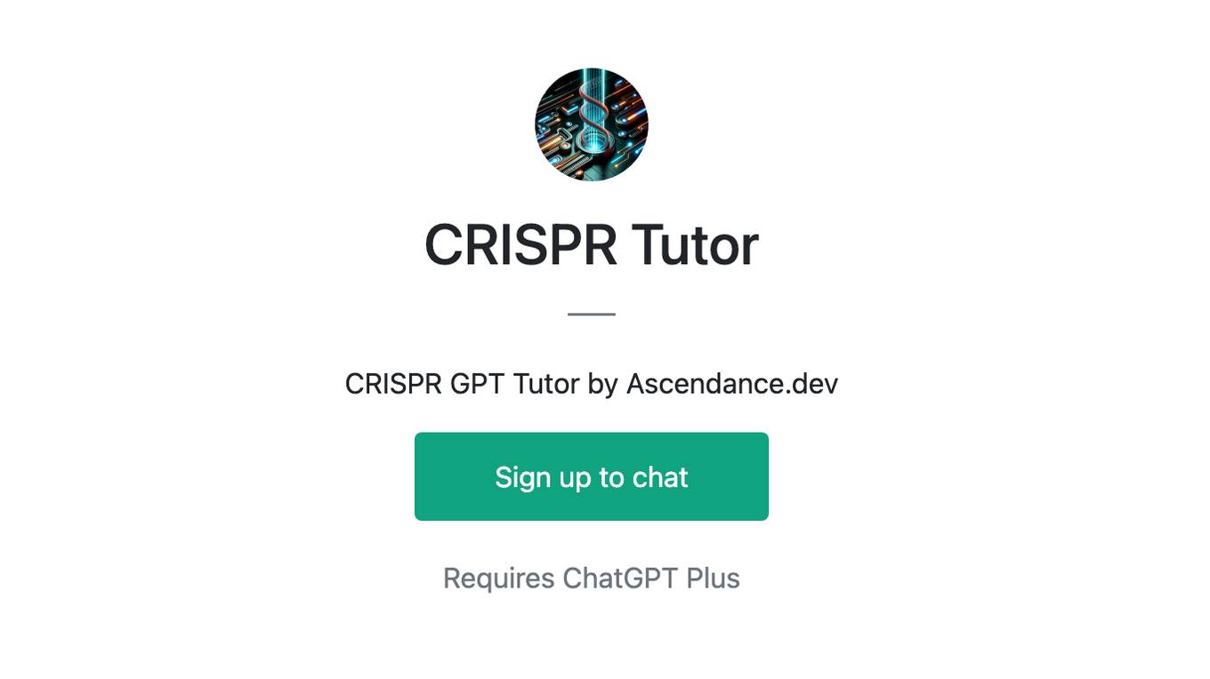 CRISPR Tutor Screenshot