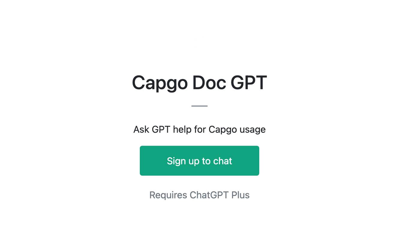 Capgo  Doc GPT Screenshot