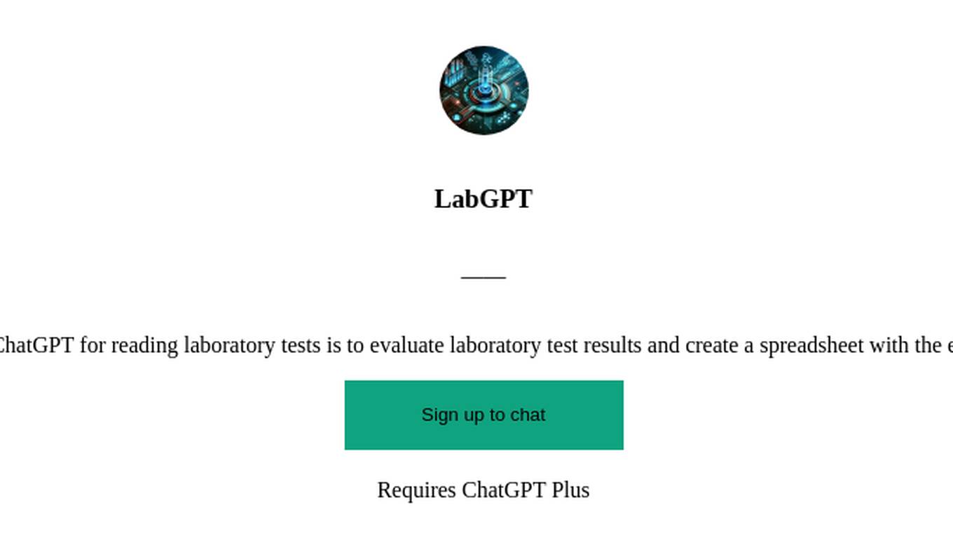 LabGPT Screenshot