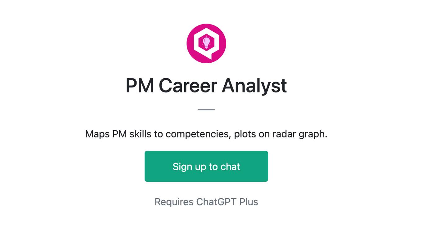 PM Career Analyst Screenshot