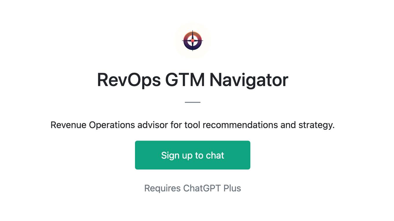 RevOps GTM Navigator Screenshot